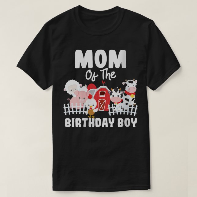 Mamma i födelsedagsdelen av födelsedagen Boskap T Shirt (Design framsida)