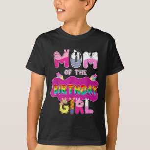 Mamma i födelsedagsfamiljen Gris Party Decorati T Shirt