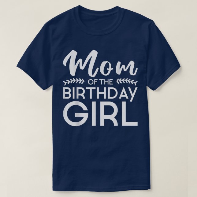 Mamma i födelsedagsfamiljens föräldrar i Mor Mamma T Shirt (Design framsida)