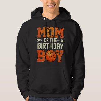 Mamma i födelsedagskorgen Basketball Mor Mamma Rol Hoodie