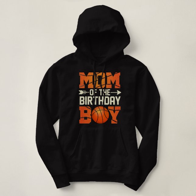 Mamma i födelsedagskorgen Basketball Mor Mamma Rol T Shirt (Design framsida)