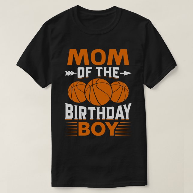 MAMMA i födelsedagskorgen Basketball T Shirt (Design framsida)