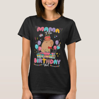 Mamma i födelsedagstjejen Capybara Kids Matching F T Shirt