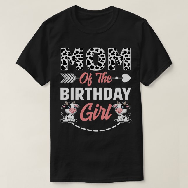 Mamma i födelsedagstjurets födelsedagstjuver t shirt (Design framsida)