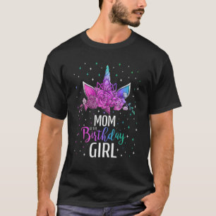 Mamma i födelsedagstjuvens Unicorn Bday Party T Shirt