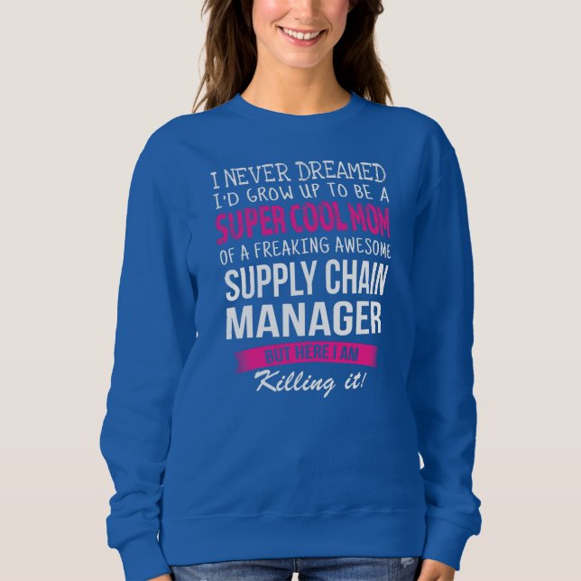 Mamma i försörjningskedjans hanterare - jag drömde t shirt (Framsida)