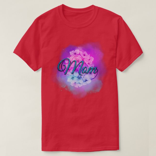 MAMMA i GLITTER BREV T Shirt (Design framsida)