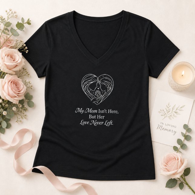 Mamma i himlen Mor Dotter Ros Mors dag  T Shirt (Skapare uppladdad)