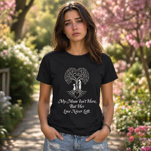 Mamma i himlen mors dag minnes Familjeträd T Shirt