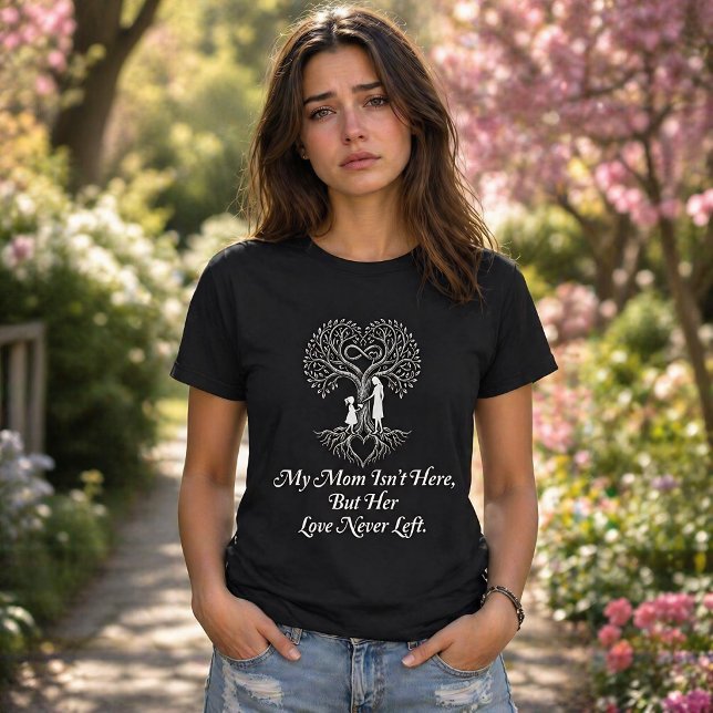 Mamma i himlen mors dag minnes Familjeträd T Shirt (Skapare uppladdad)