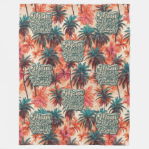 Mamma i hjärtat av familjen Tropical Mönster