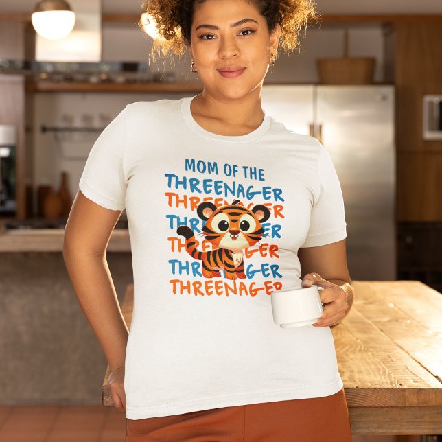 Mamma i hotet T-Shirt (Mom Of The Threenager T-Shirt
)