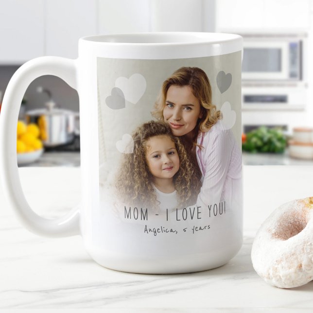 Mamma I kärlek, du fotohearts Kaffemugg (Skapare uppladdad)