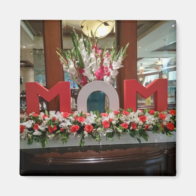 "Mamma, I Kärlek You" - en helig Blommigt Magnet (Framsidan)