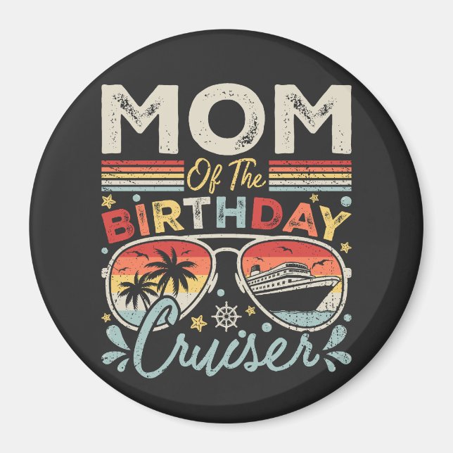 Mamma i kretsloppet från Birthday Cruiser Vacation Magnet (Framsidan)
