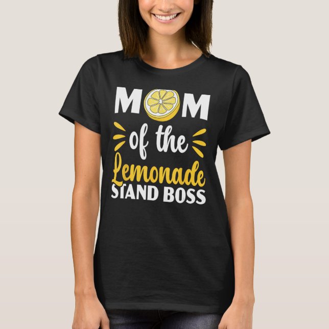 Mamma i Lemonadstativ Chef Lemon Älskare frukt B T Shirt (Framsida)