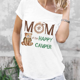 Mamma i Lycklig Camper 1:a födelsedag Party T Shirt
