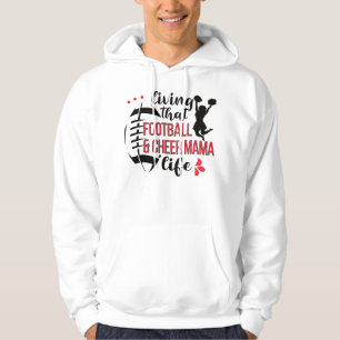 Mamma i Mamman för CheerLeaderspelare i fotbollssp Hoodie