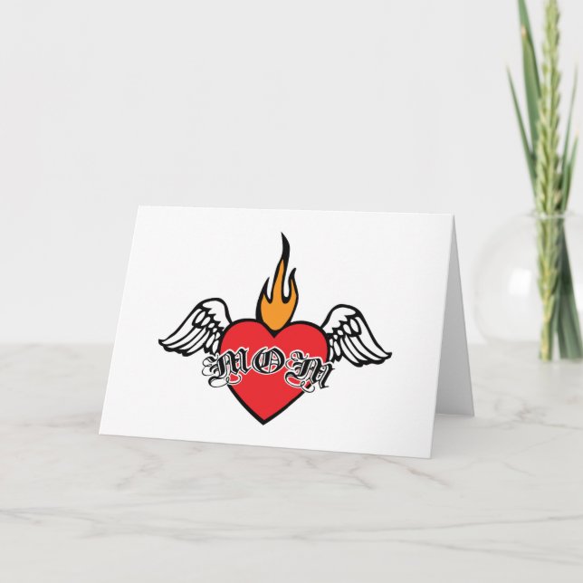 Mamma i mitt hjärta Card Kort (Framsida)