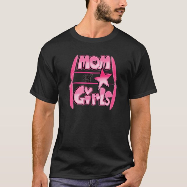 Mamma i Mors dag flickor T Shirt (Framsida)