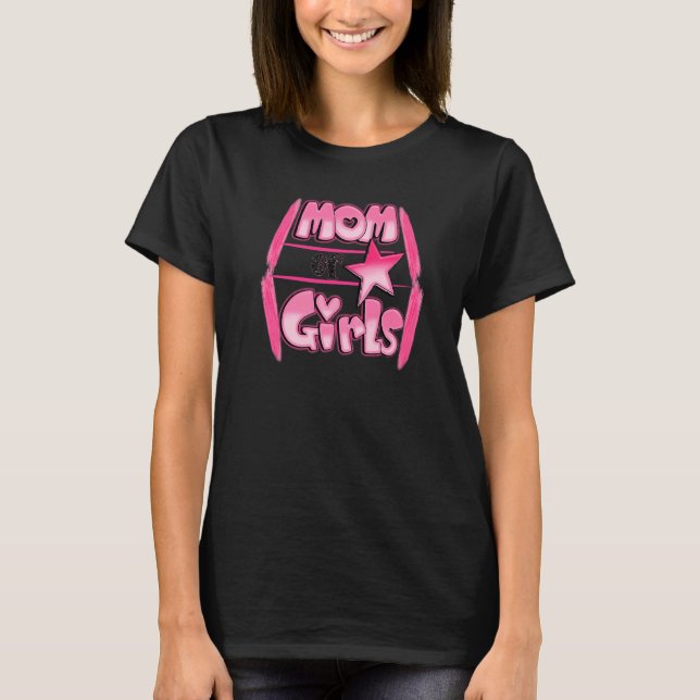 Mamma i Mors dag flickor T Shirt (Framsida)