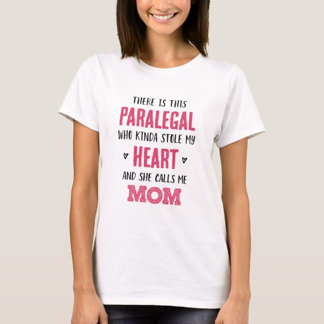 Mamma i Paralegal T Shirt (Framsida)
