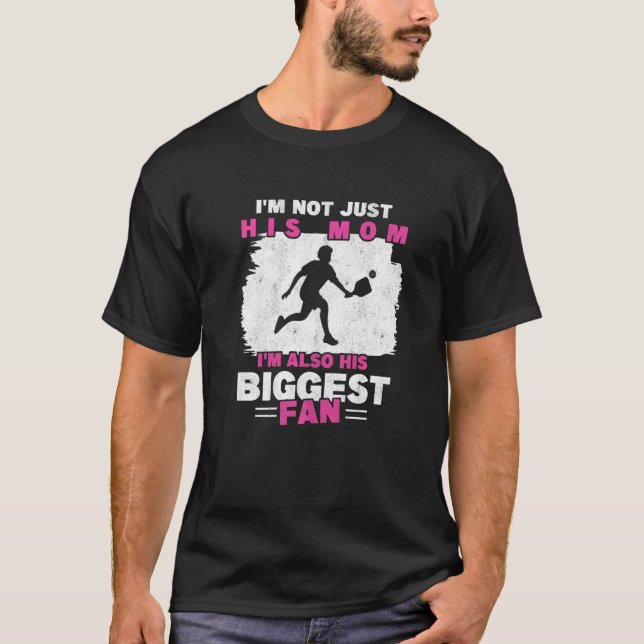 Mamma i Pickleball Player Boy Mor Paddleball Pic T Shirt (Framsida)