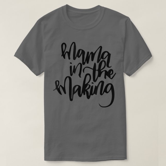 Mamma i presentationen av den Skapar Graviden T Shirt (Design framsida)