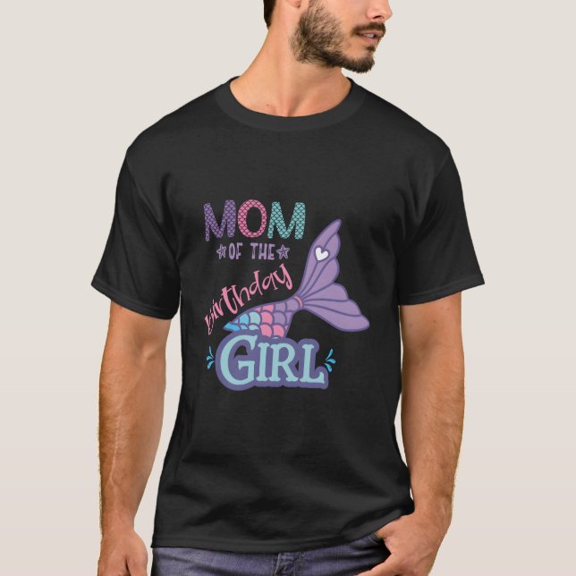Mamma i Sjöjungfruns temafamilj T Shirt (Framsida)