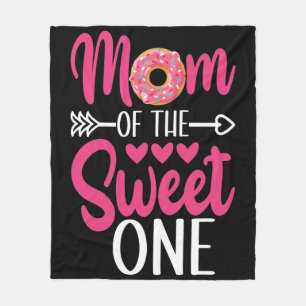 Mamma i söt en sprinkled Donut Fleecefilt