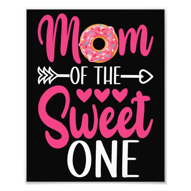 Mamma i söt en sprinkled Donut Fototryck (Framsidan)