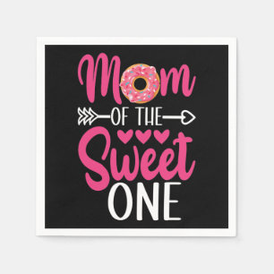 Mamma i söt en sprinkled Donut Pappersservett