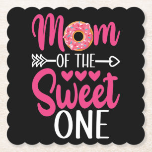 Mamma i söt en sprinkled Donut Underlägg Papper