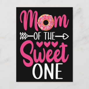 Mamma i söt en sprinkled Donut Vykort