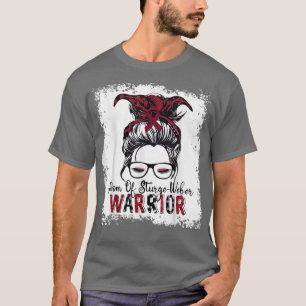 Mamma i Stcall-Weber Warrior Shirt Burgundy Ribbon T Shirt