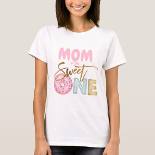Mamma i Sverige Ett 1:a födelsedag Donut-temat Cut T Shirt