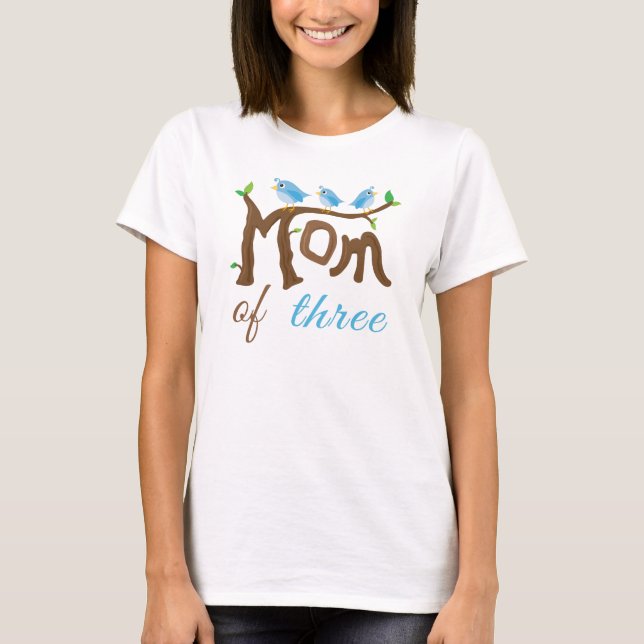 Mamma i tre Mors dag Tshirt T-shirt (Framsida)