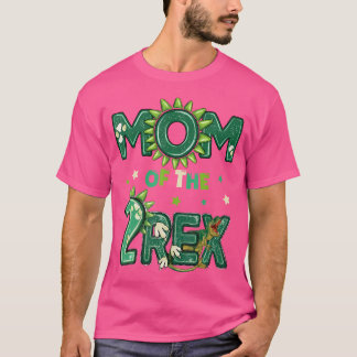 Mamma i två Rex Birthday Dinosaur Family Matchi T Shirt