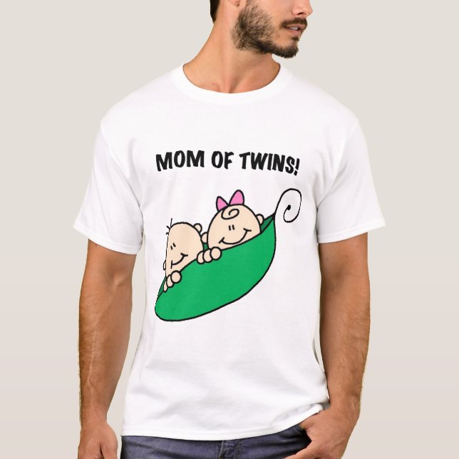 Mamma i Twillingar-ärter i Pod Tshirts och Gifts (Framsida)