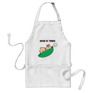 Mamma i Twillingar-ärter i Pod Tshirts och Gifts Förkläde