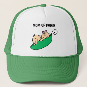 Mamma i Twillingar-ärter i Pod Tshirts och Gifts Keps