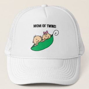 Mamma i Twillingar-ärter i Pod Tshirts och Gifts Truckerkeps