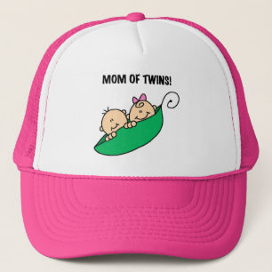 Mamma i Twillingar-ärter i Pod Tshirts och Gifts Truckerkeps