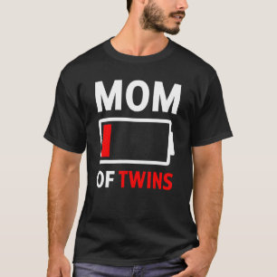 Mamma i Twillingar Låg batteriladdning Tute Twin M T Shirt
