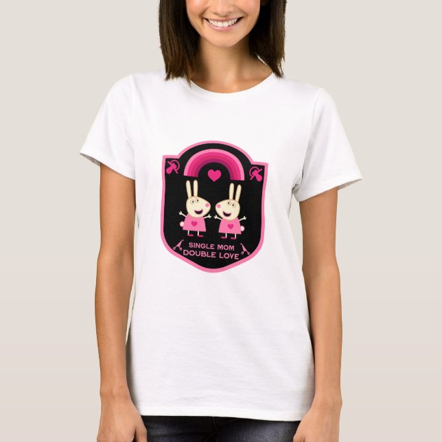 MAMMA i TWILLINGAR T Shirt (Framsida)