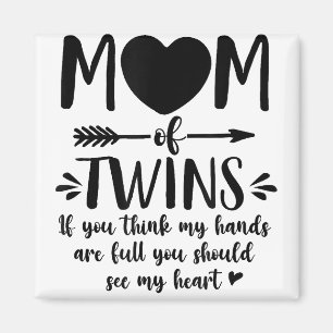 Mamma i Twillingarna Proud Twin Mamma Twin Mamma L Magnet