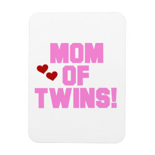 Mamma i Twillingars Rosa textpresentationer Magnet