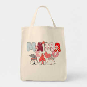 "MAMMA I ❤️ U" Gnome Tote Bag-Roligt och Heartfilg Tygkasse
