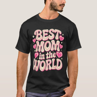 Mamma i världen retro mamma någonsin mors dag kvin t shirt