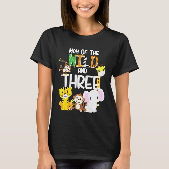 Mamma i Vilden och tre djurparker: dagars Safar T Shirt (Framsida)